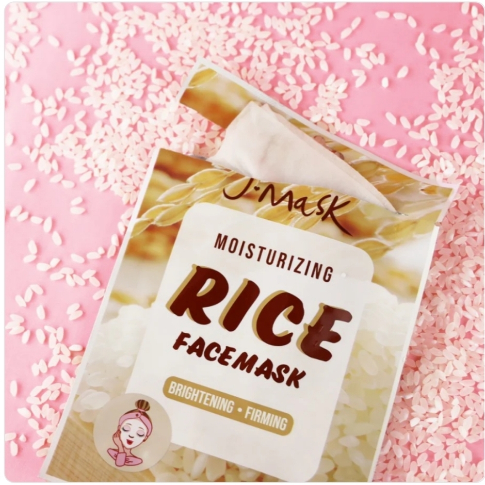 5 x 15$ Rice Moisturizing Face Mask - Picture 2 of 3